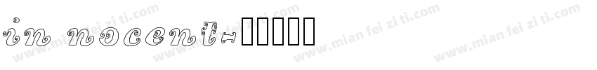 in nocent字体转换